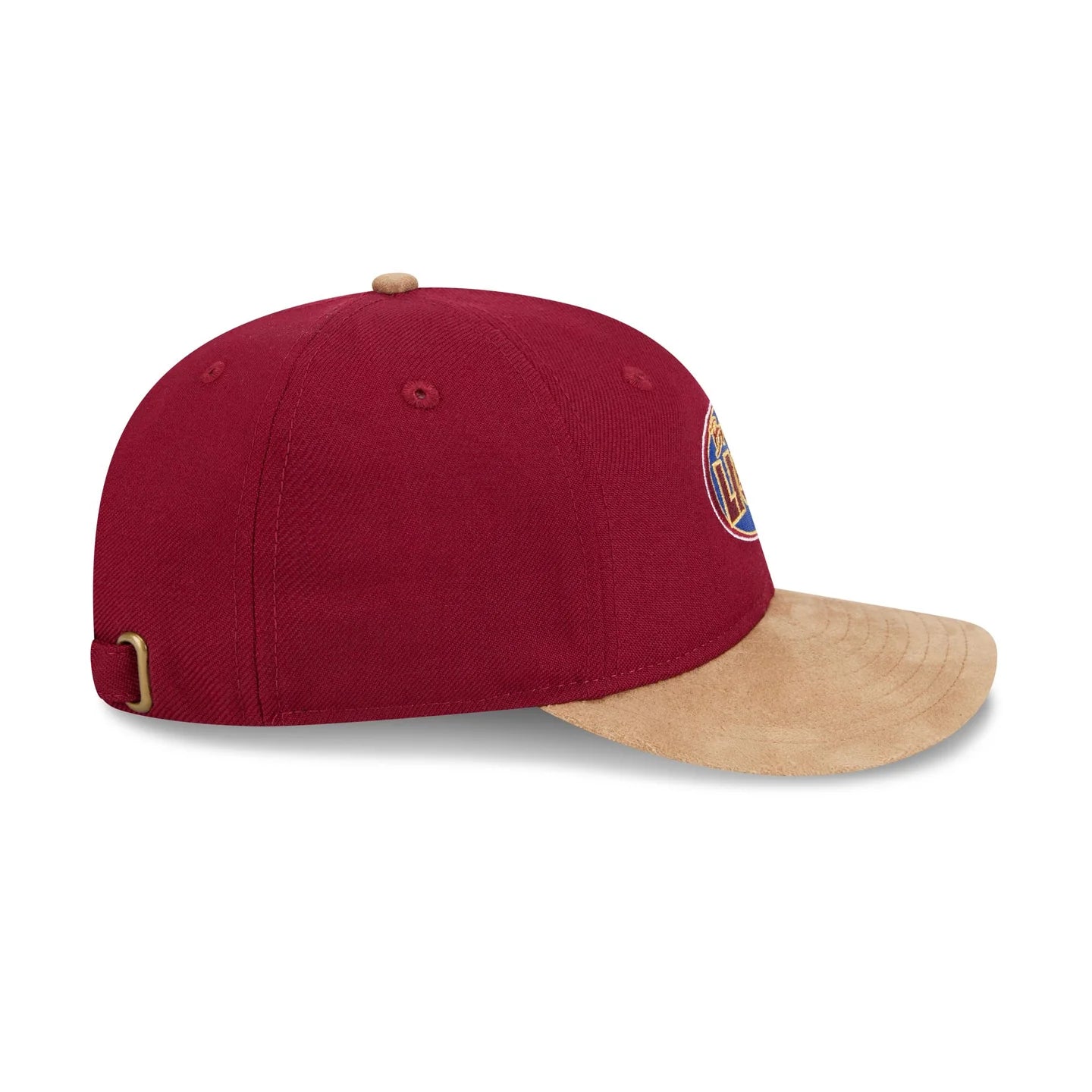 Brisbane Lions Hat - AFL 2025 Retro Contrast Suede 9Fifity Strapback Cap - New Era